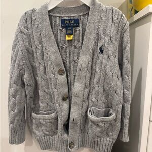 Polo by Ralph Lauren Kids Gray Cable Knit Sweater 2T
